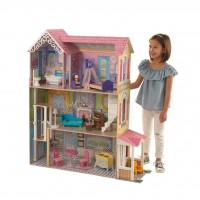 Casuta din lemn Veronica DollHouse pentru papusi cu mobilier de la  KidKraft